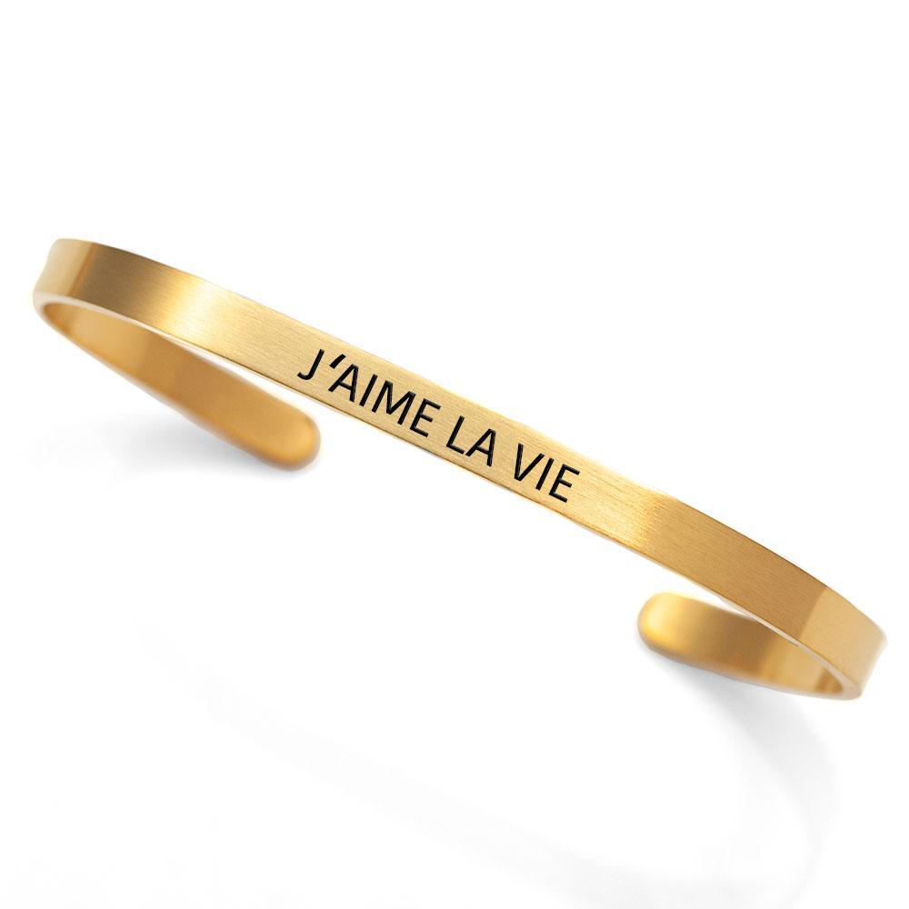 "J'aime la vie" cuff