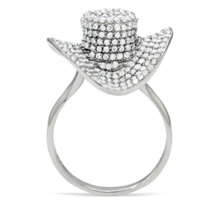 TS015 - Rhodium 925 Sterling Silver Ring with AAA Grade CZ  in Clear