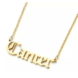 Old English Zodiac Necklace