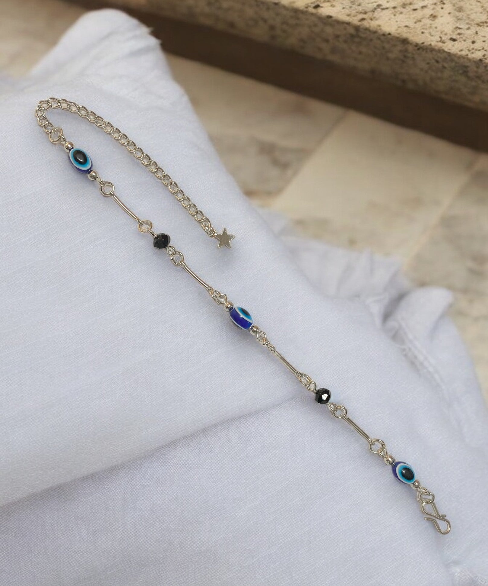 Fortune’s Shield Evil Eye Bracelet